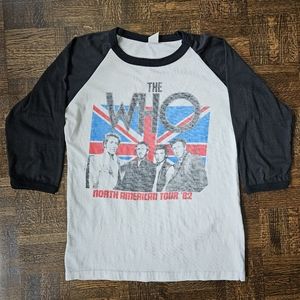 Vintage 1982 The Who North American Tour Band Tshirt